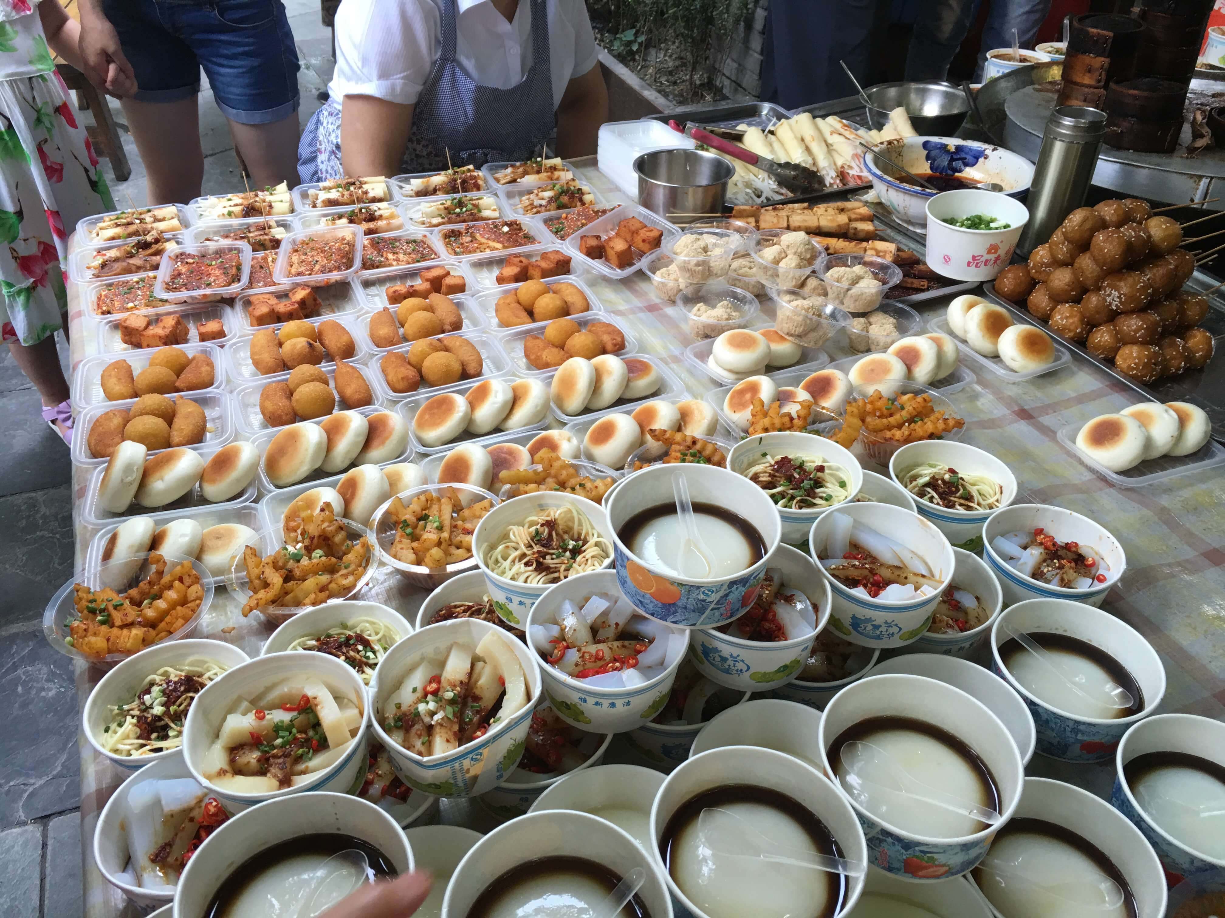 Sichuan food display