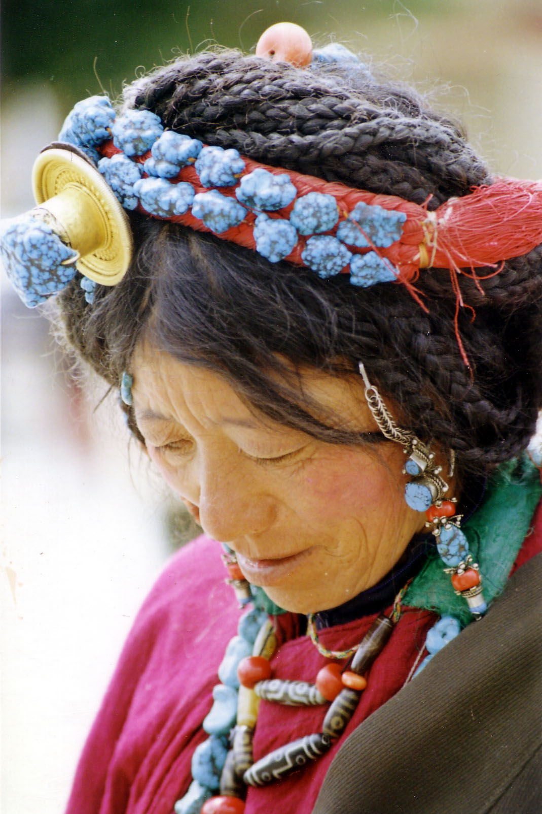 Tibetan woman in Lhasa, Tibet