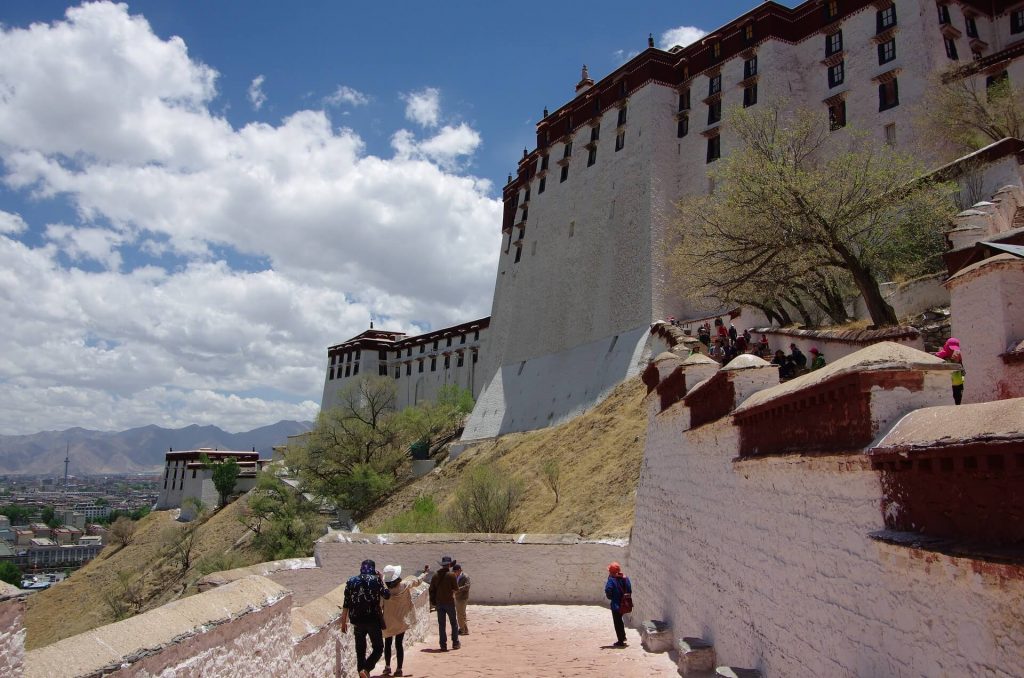 Things to do in Tibet. Climbing Potala Palace in Lhasa, Tibet