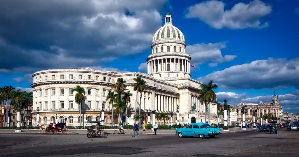 The capitol building in Havana, Cuba