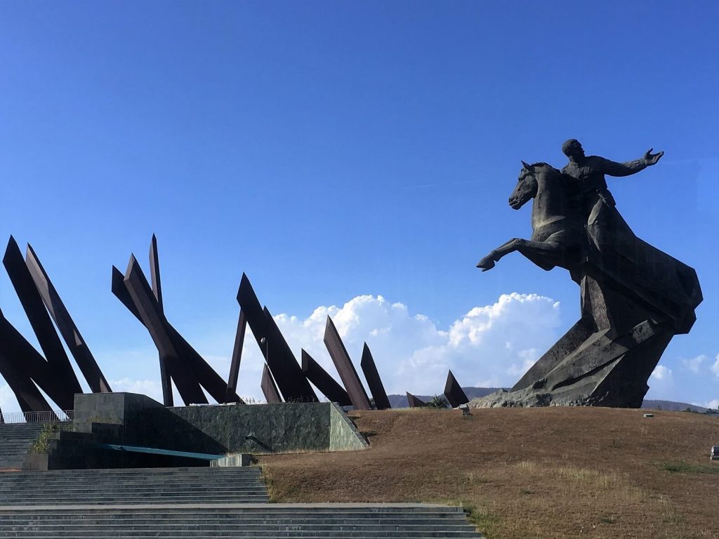 Plaza Revolucion Maceo monument. Santiago de Cuba activities.