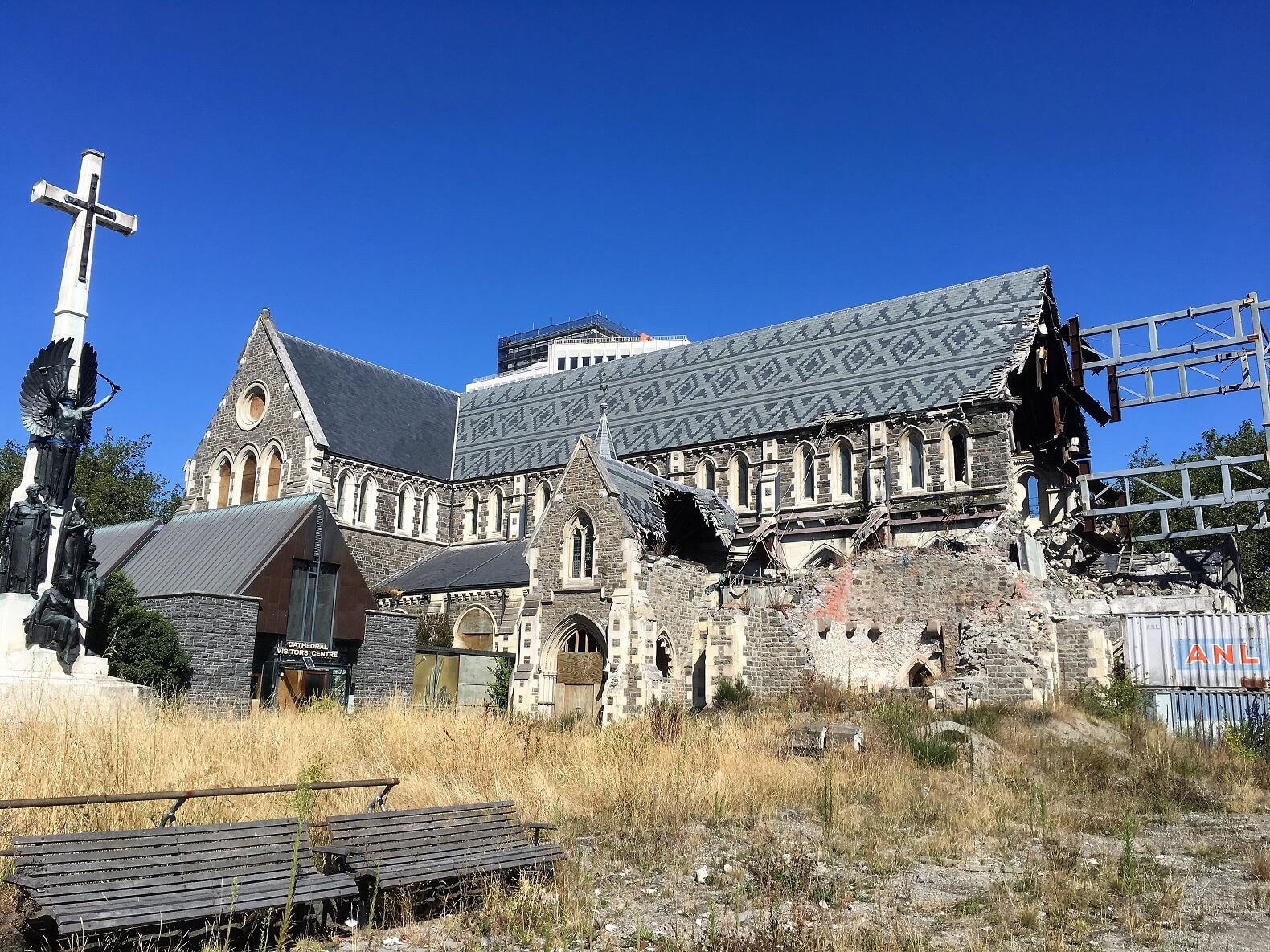 Old cathedral in Christchurch