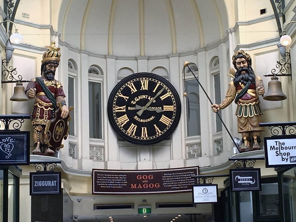 Visit Clock Tower in a Melbourne arcade., a great Melbourne experience.