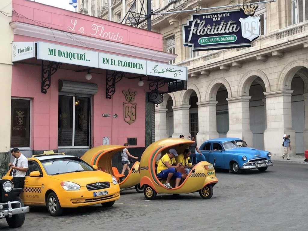 El Floridita bar in Havana. Home of daiquiris and Cuba's typical food. 
