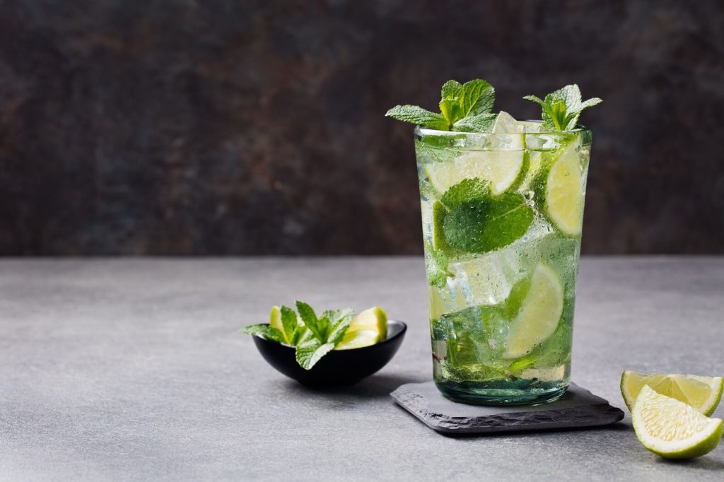 A Mojito. One of the legendary cocktails Miami is famous for