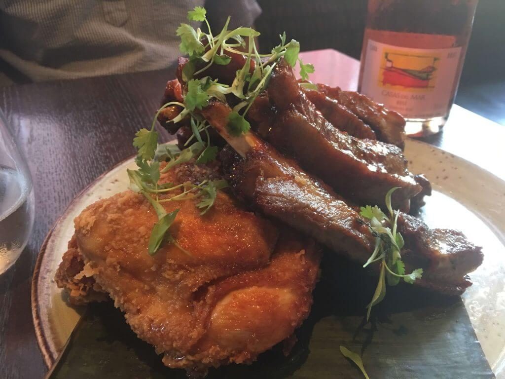 Harlem Brunch of chicken and ribs n Harlem