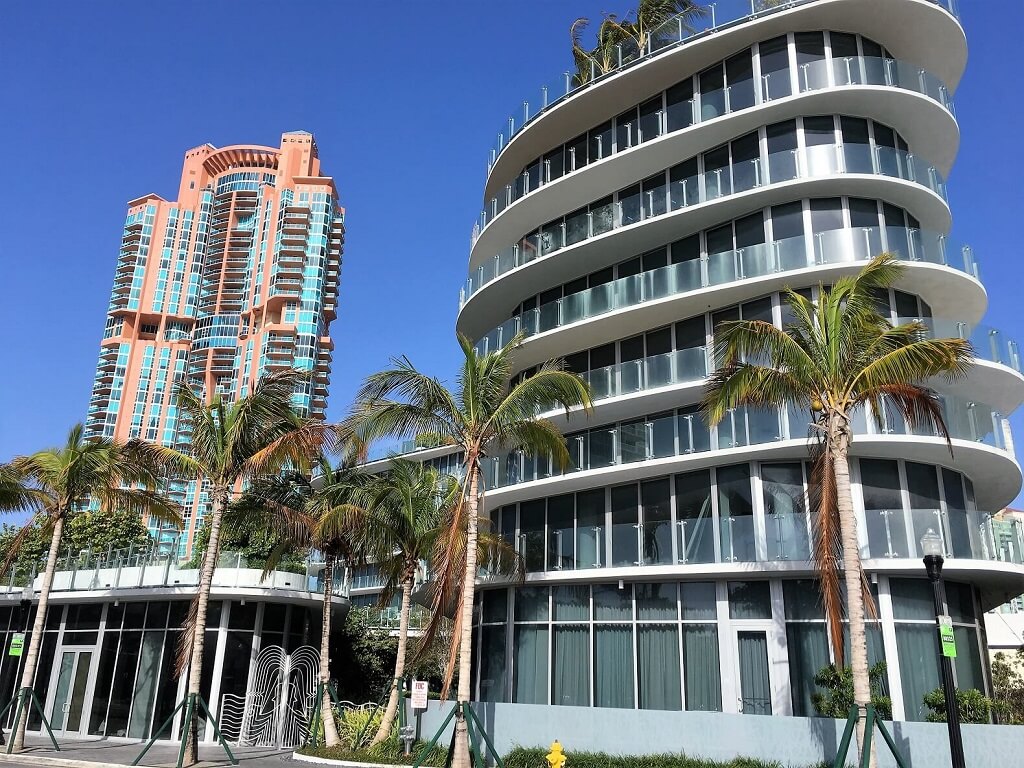 Luxury high rises on South Beach