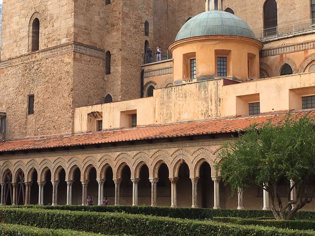 Monreale cloister on the southern Italy road trip