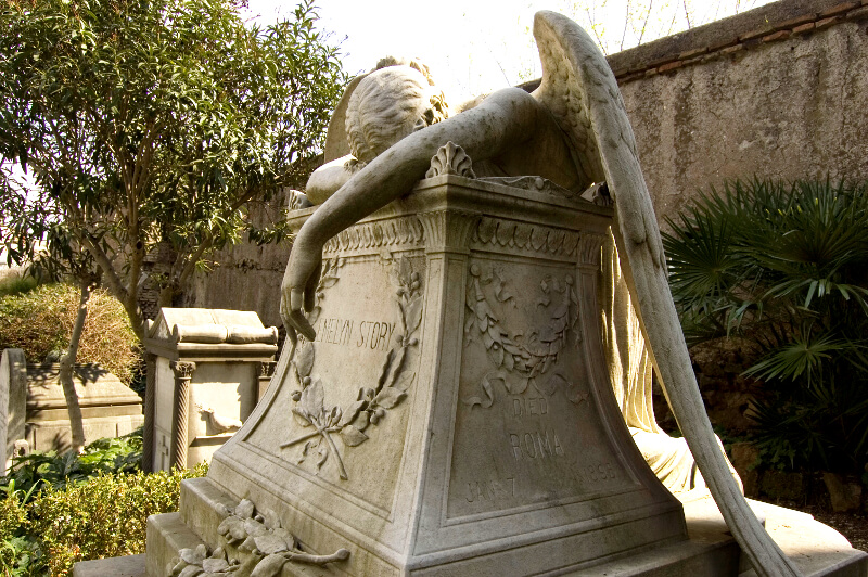 Non-Catholic cemetery, one of the famoous European cemeteries 