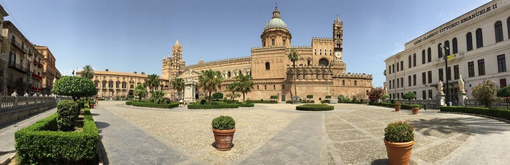 Palermo cathedral on the southern Italy road trip