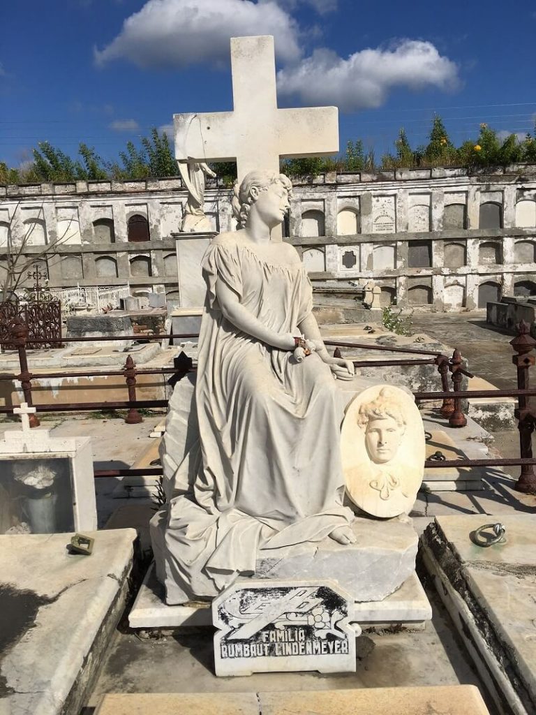 Beautiful monument in historical cemetery, part of yuor p