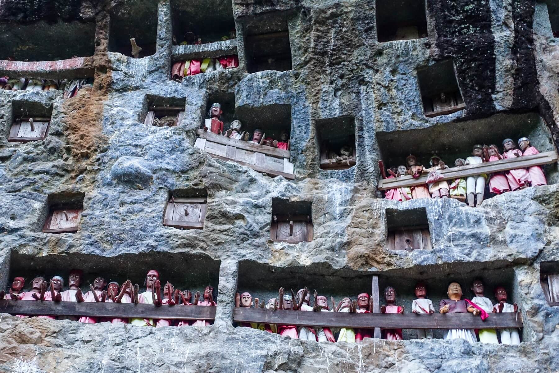 Toraja is one of the strange and unusual cemeteries of Asia