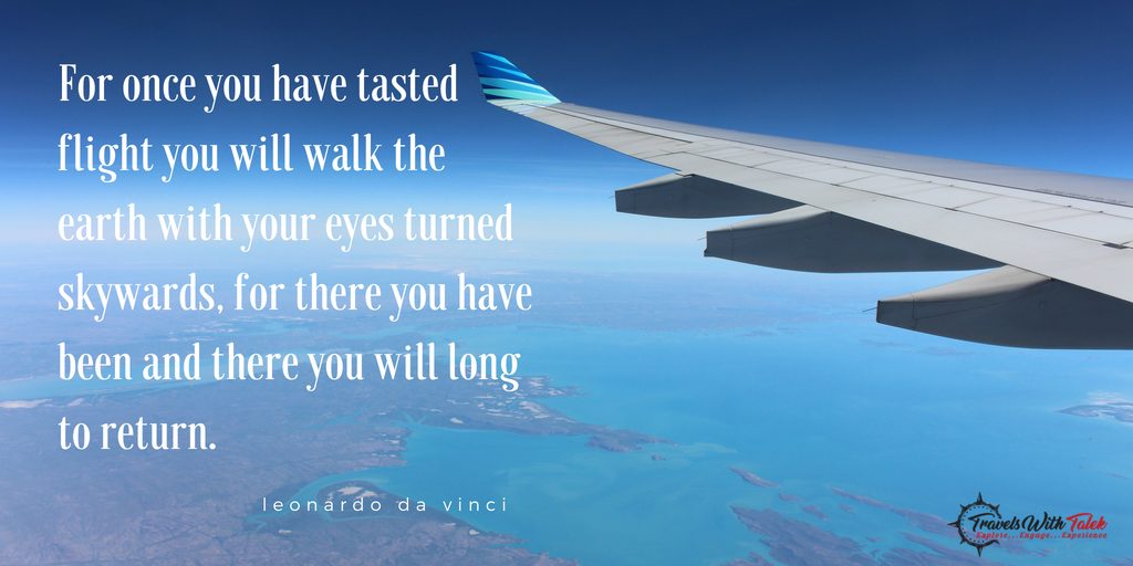 adventure quotes on a photo of a plane wing