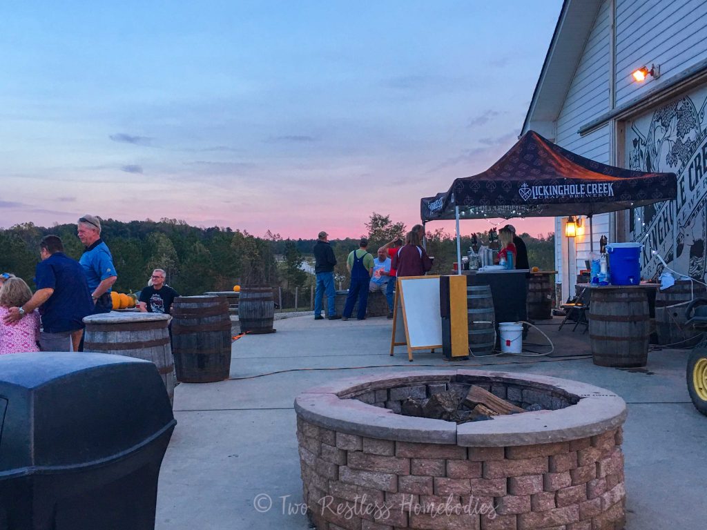 Garden behind a brewery