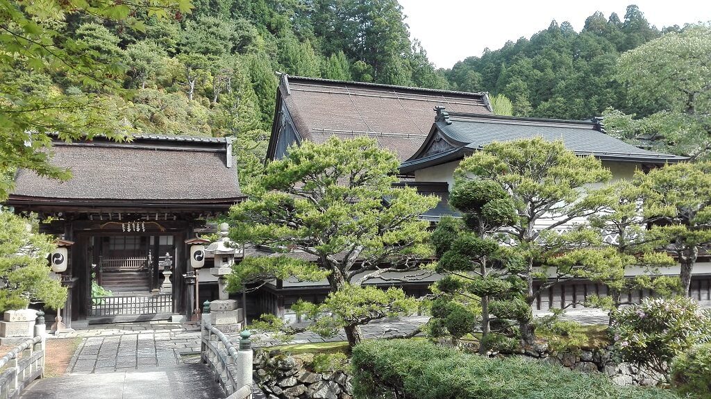 Gardens at a Japanese temple stay