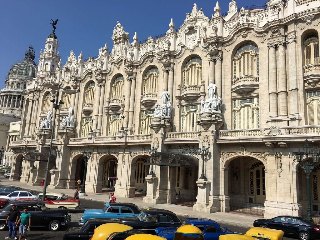 Havana's National Theater, the start of a Havana walking tour