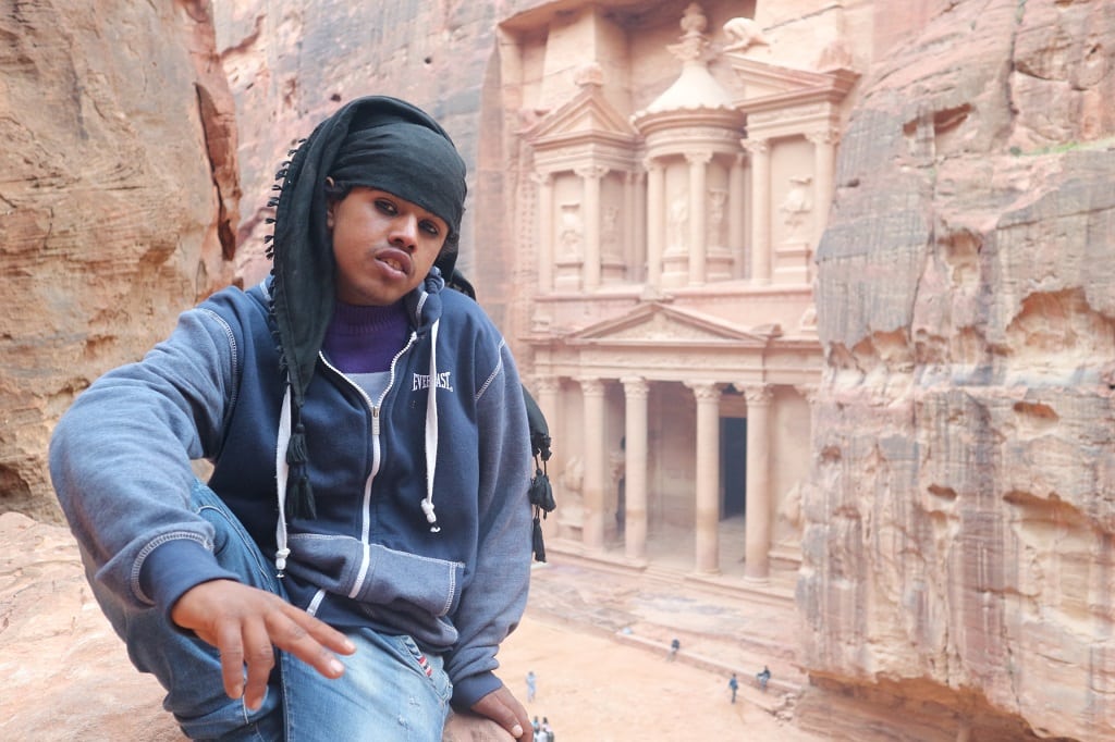 Bedouin at Petra Treasury, one of the Jordan attractions you must see on your 7-day itinerary for Jordan