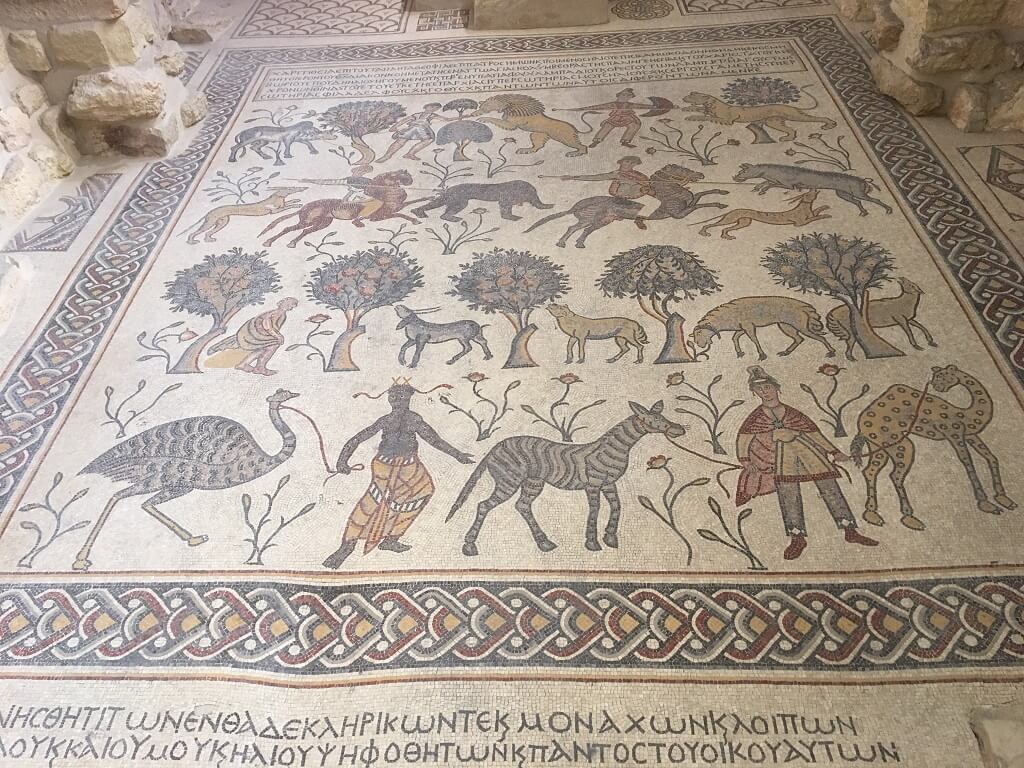  Mt. Nebo mosaics in Mt. Nebo, one of the best places to visit in Jordan