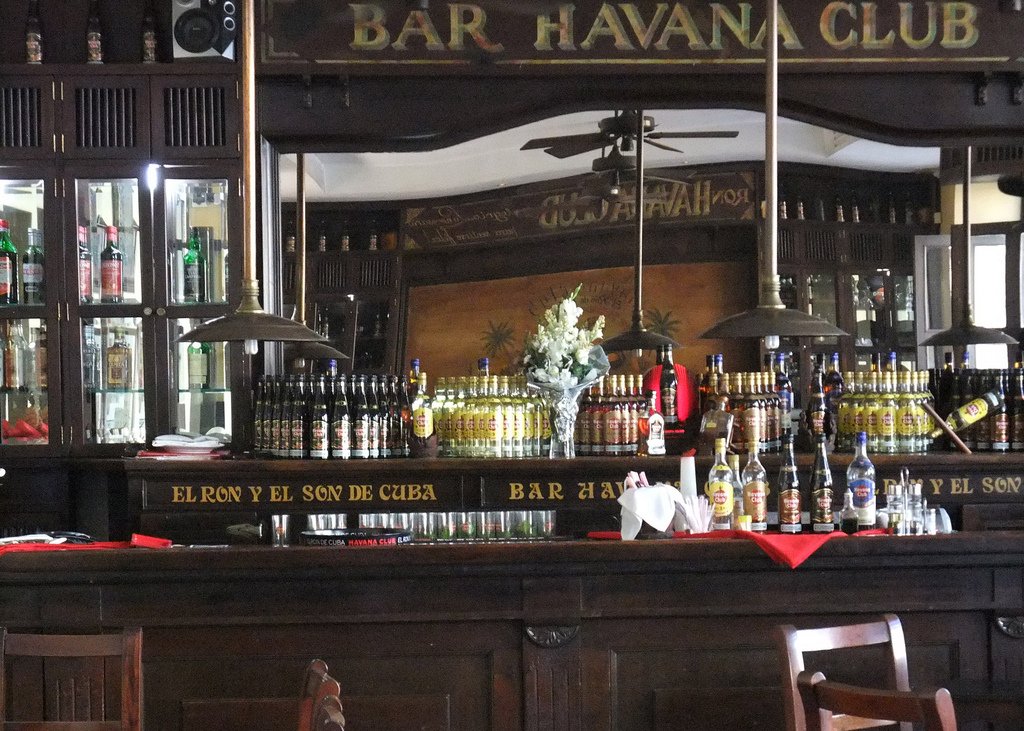 The bar at Havana's Museum of Rum