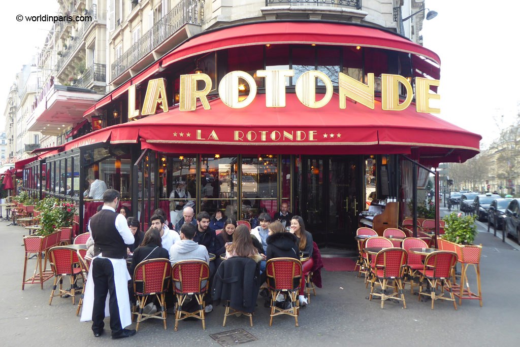 Exterior of La Rotonde in Paris