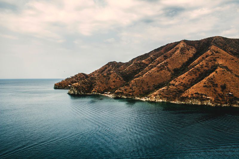 Coastline of Colombia, South America