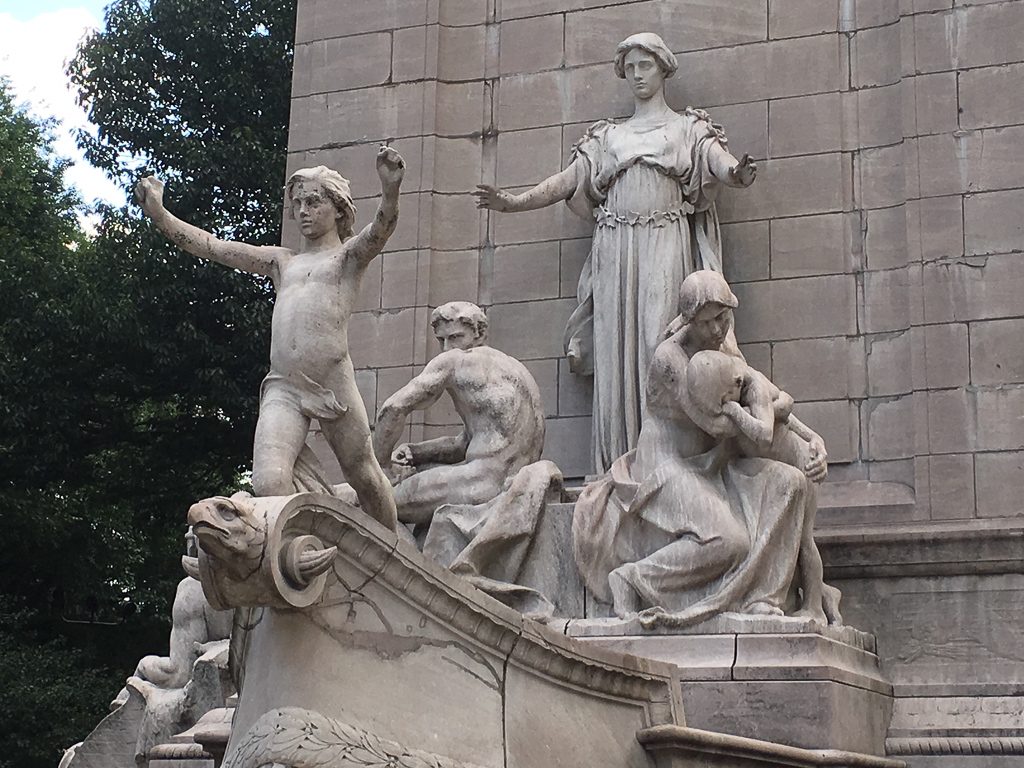 Audrey Munson statue in NYC