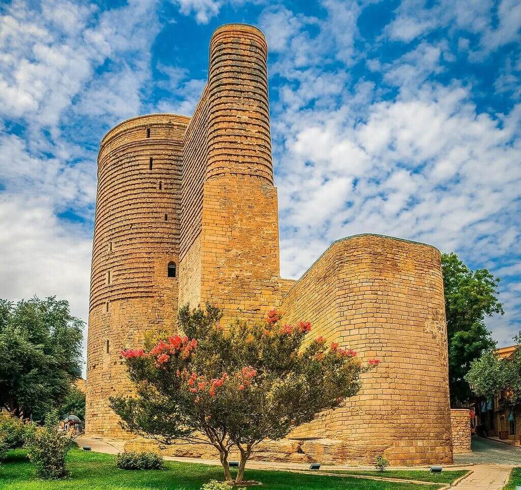 Maiden Tower in Baku, Azerbaijan on your Baku city tour. Places to visit in Baku