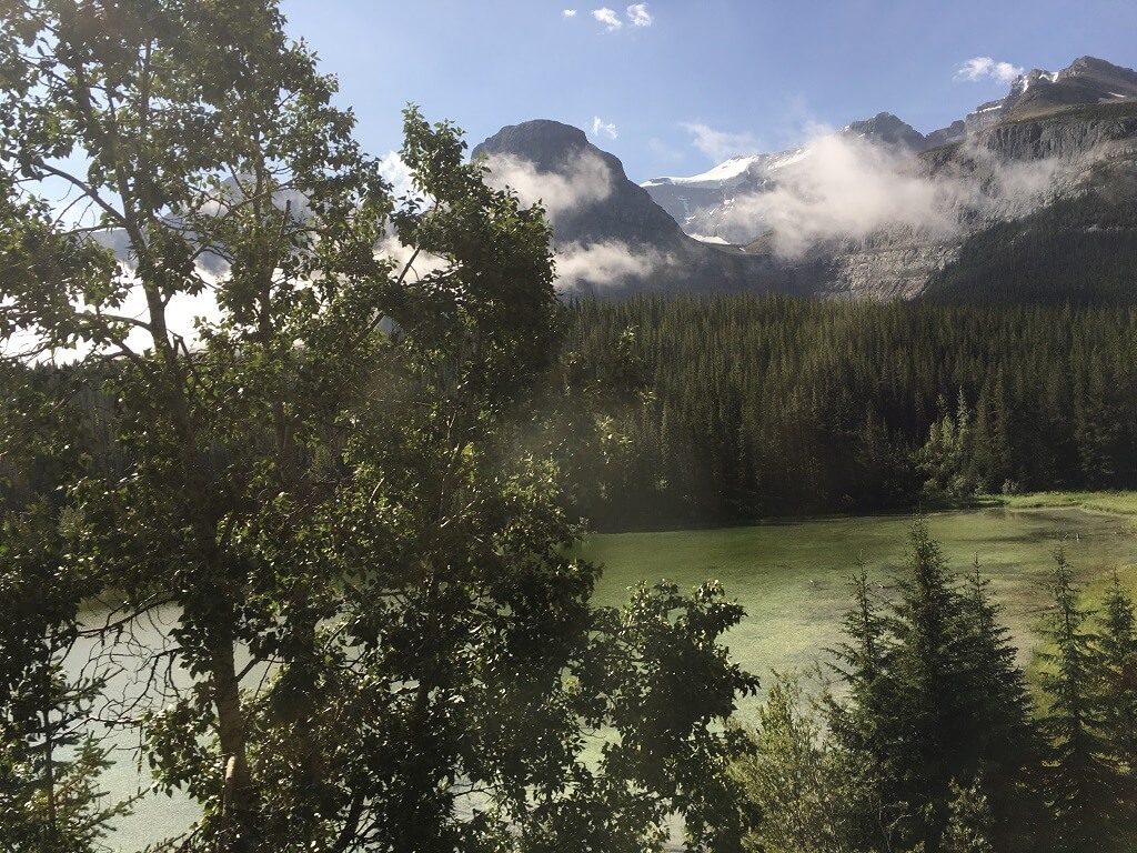 Scenery across the Canadian Rockie on the Rocky Mountaineer