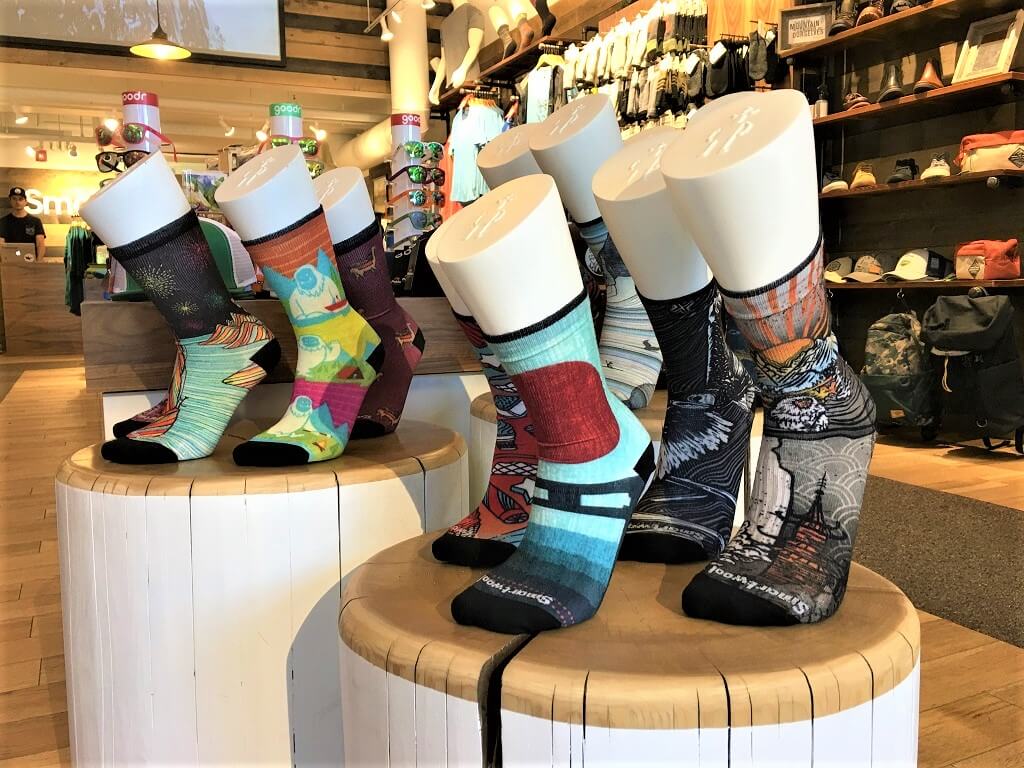 Sock store on Banff Avenue