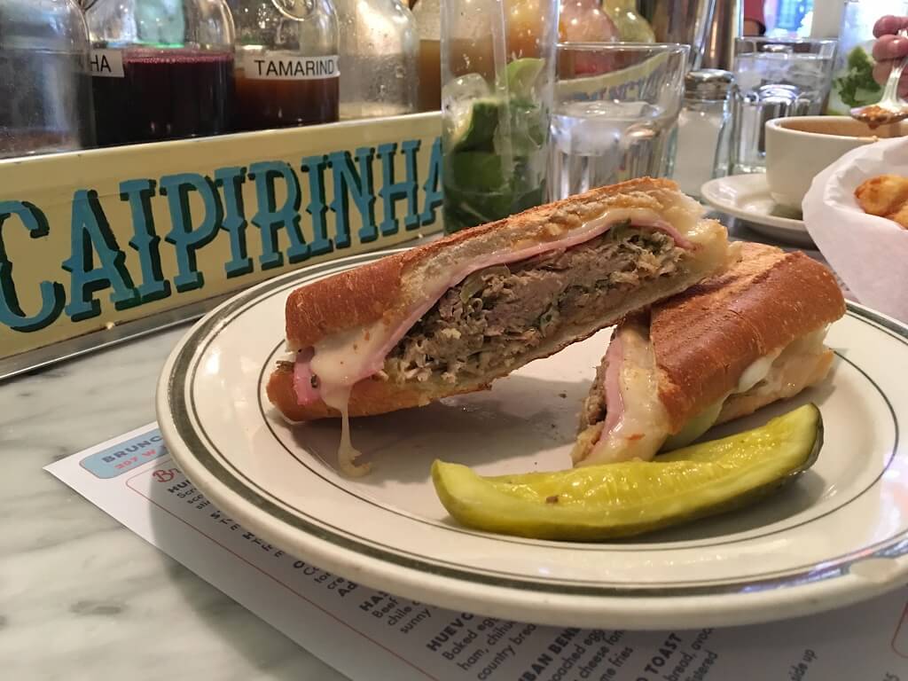 Cuban sandwich at Coppelia, NYC Cuban restaurant