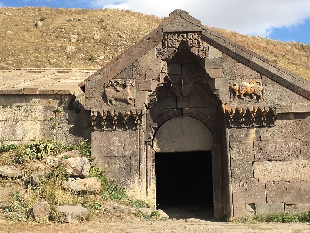 Doorway of Salim Caravanserai, one of the most interesting places to visit in Armenia