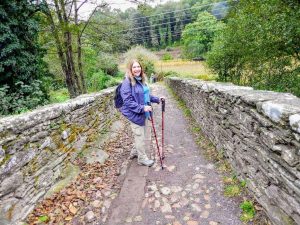 Millie walkinf the Camino from Sarria to Santiago