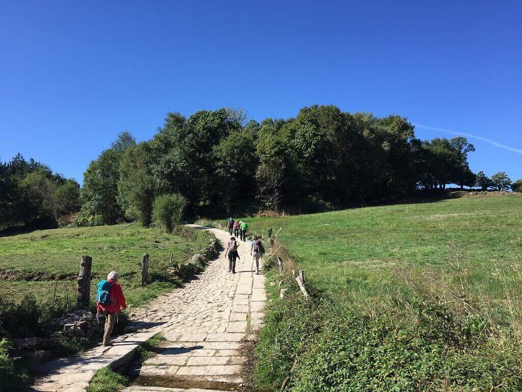 el camino from Sarria to Santiago de Compostela