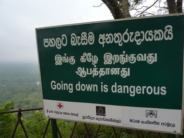 Funny sign from Sri Lanka about directions