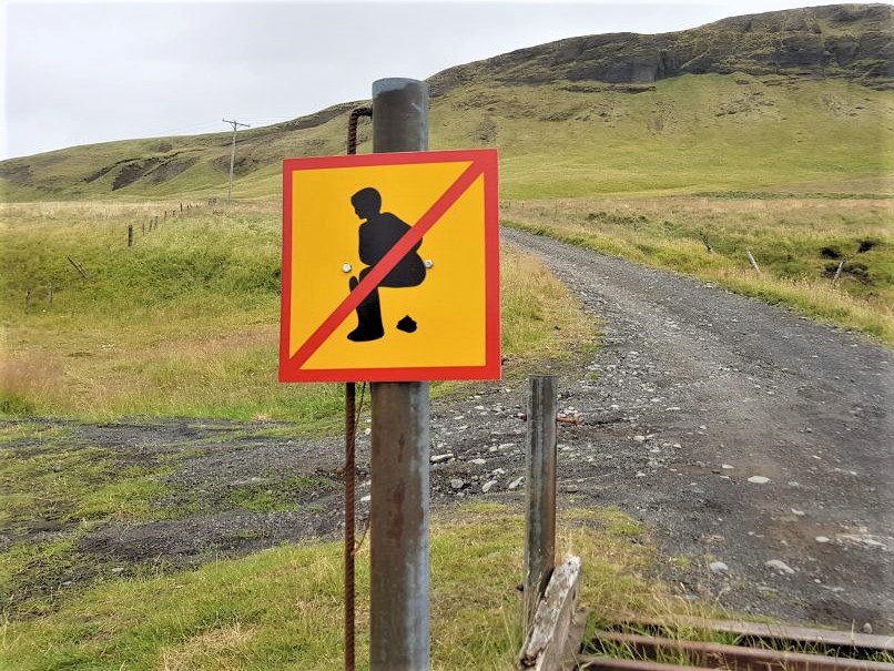 funny sign from Iceland