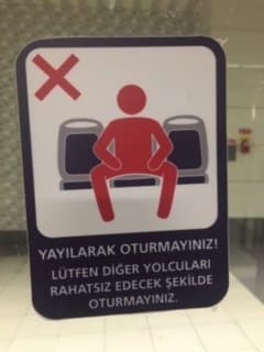 sign in Istanbul, Turkey
