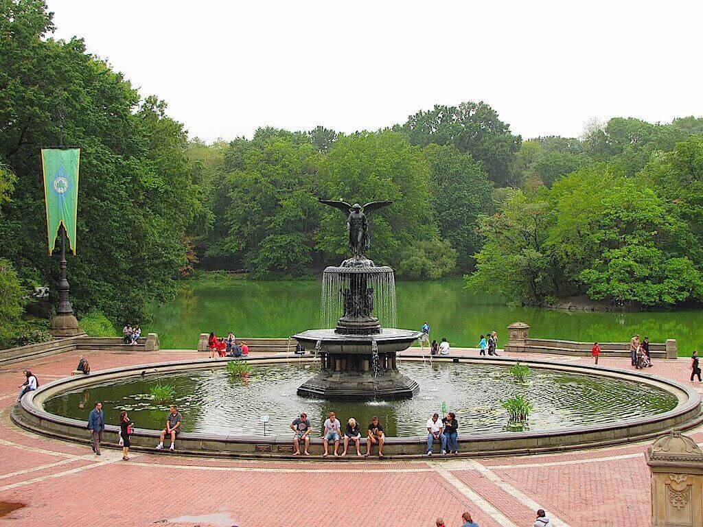 Central Park, Bethesda Fountain  Attractions in Central Park, New York