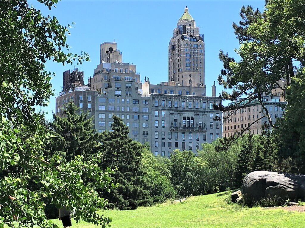 Building view Central Park NYC