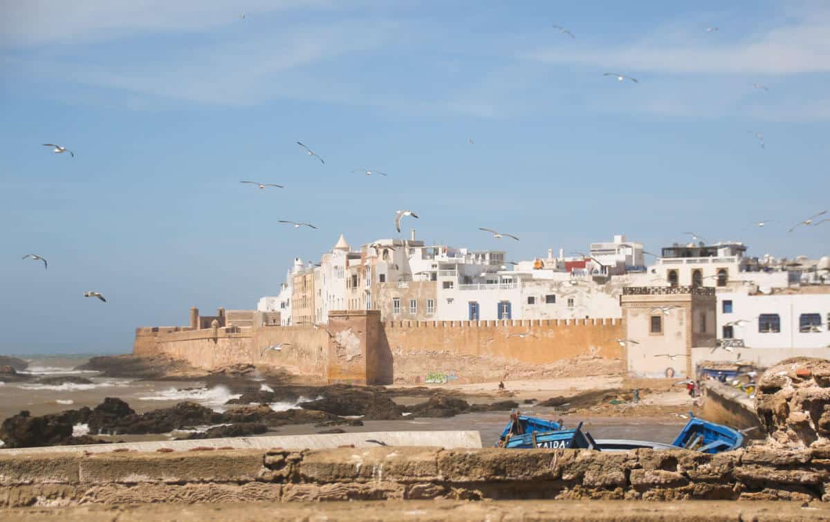 Essaouira Medina walls in Morocco