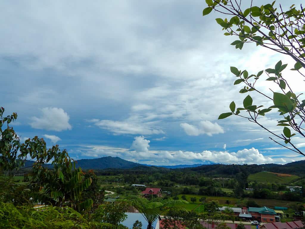 Borneo view of mountains