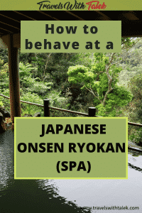 Japanese onsen ryokan (spa) experience