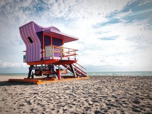 Lifeguard house on South Beach