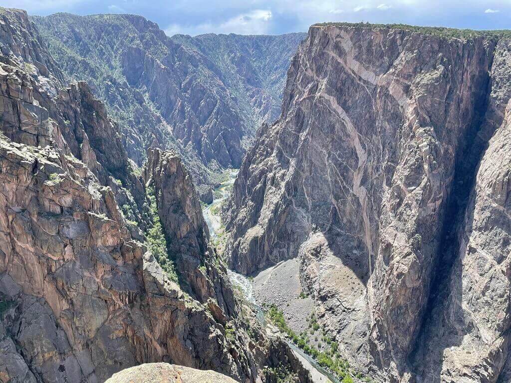 A deep canyon at Black Canyon of the Gunnison National Park