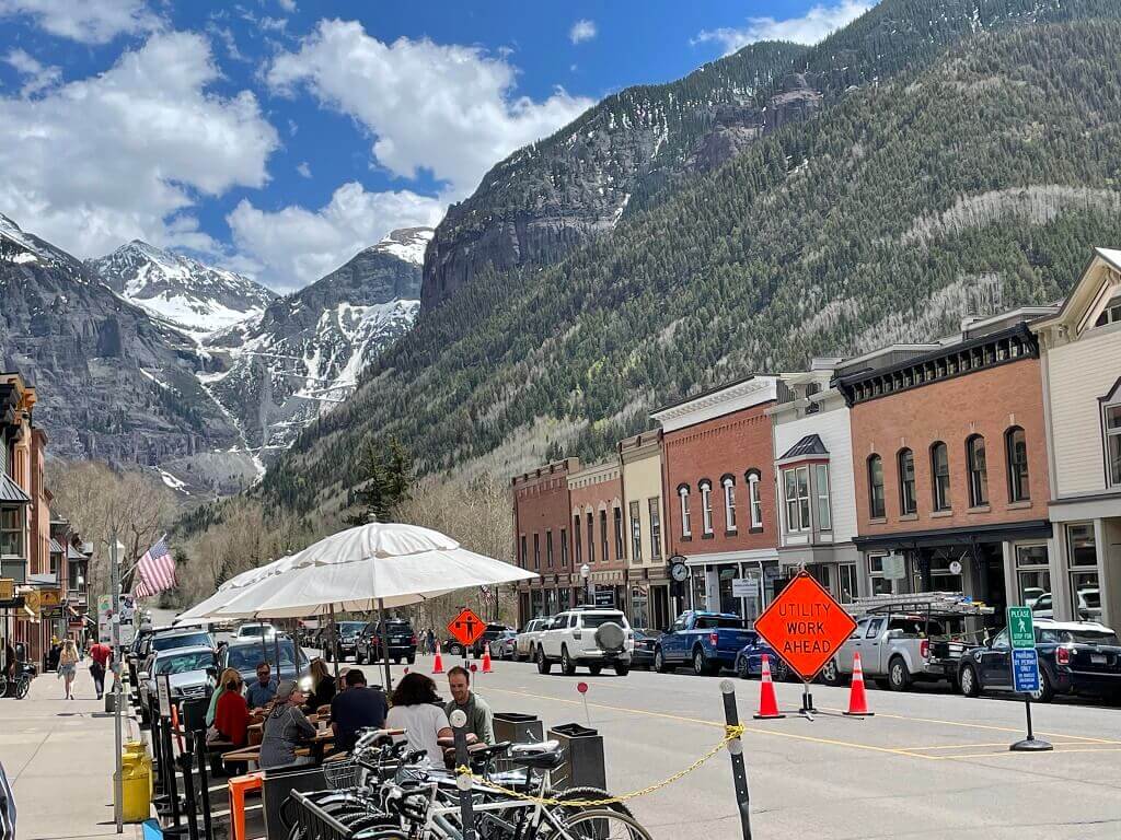 Telluride, Colorado and the mountains.