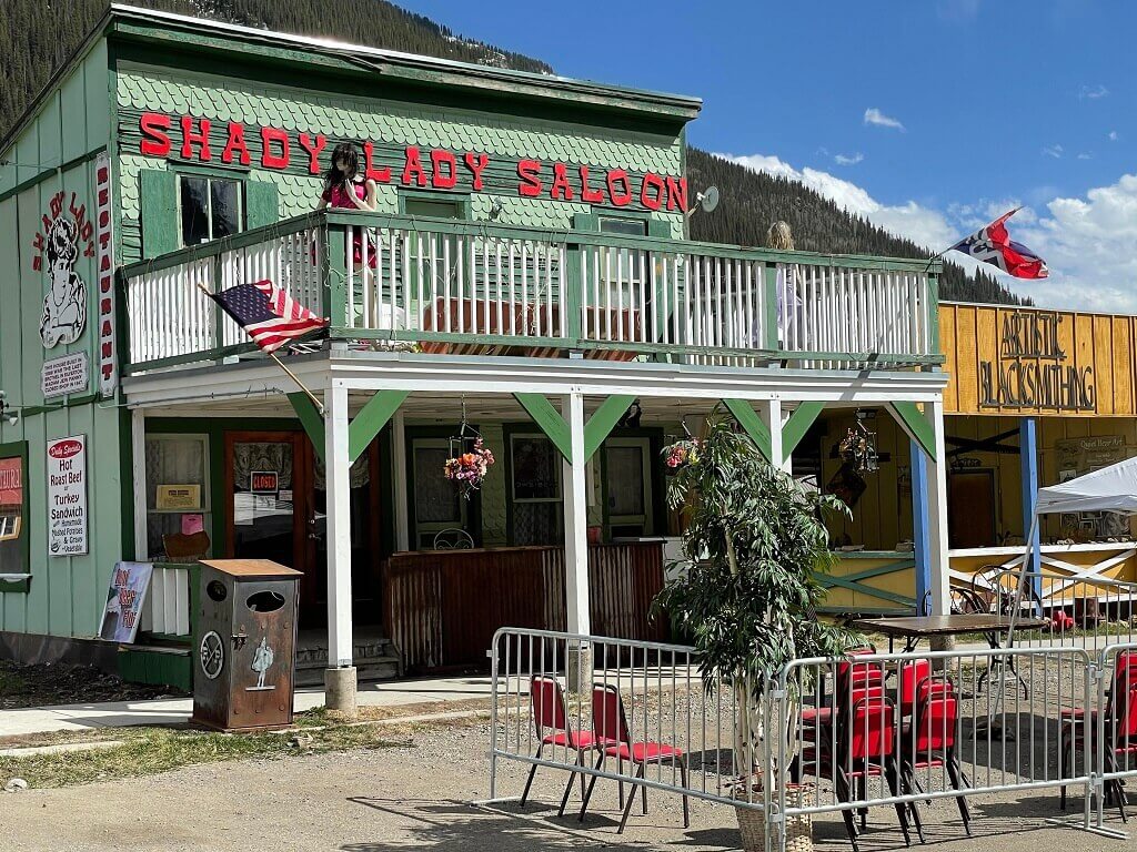 The Shady Lady Saloon in Silverton, one of the prettiest southwest Colorado towns