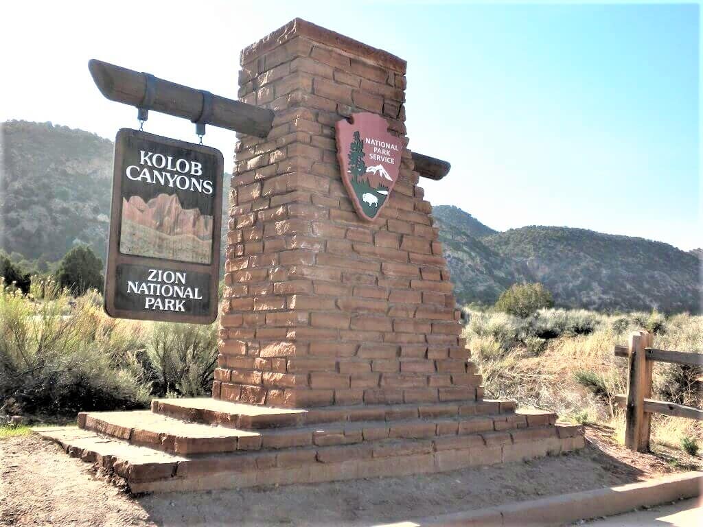 Kolob Canyons entrance to Zion National Park