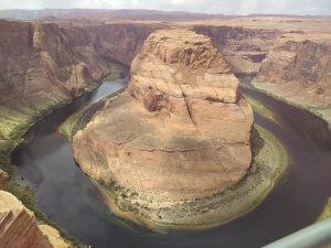 Horseshoe Bend in the east rim of the Grand Canyon