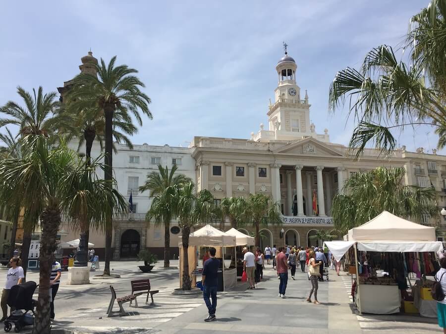 City Hall building in Cadiz, one of the hidden gems of Spain.