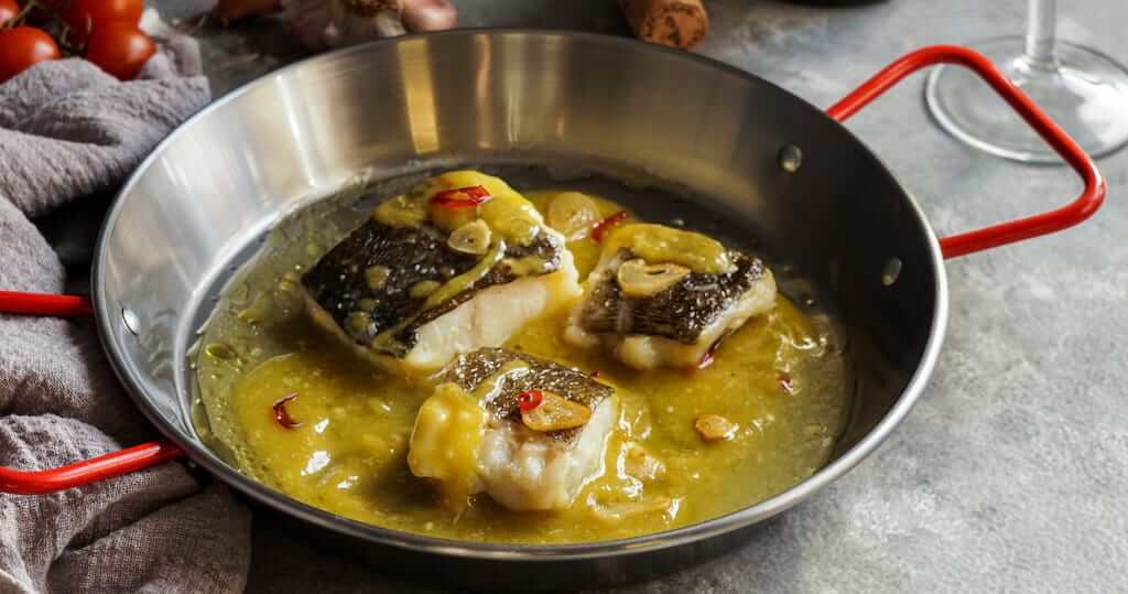 pil-pil codfish, regional cuisine of Spain