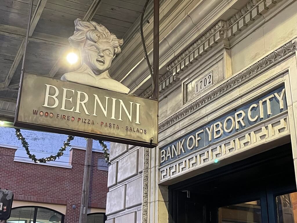 Façade of Bernini restaurant